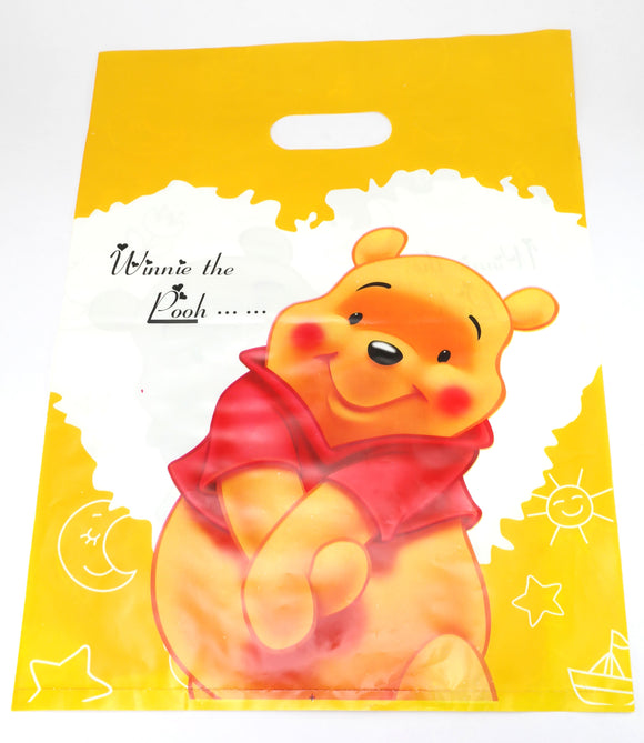 Extra Large gift bag - 300 x 395mm - Thin plastic (Pack of 5) - Winnie de Pooh