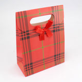 Extra Small closing gift bag - 125 x 165 x 60mm - Tartan