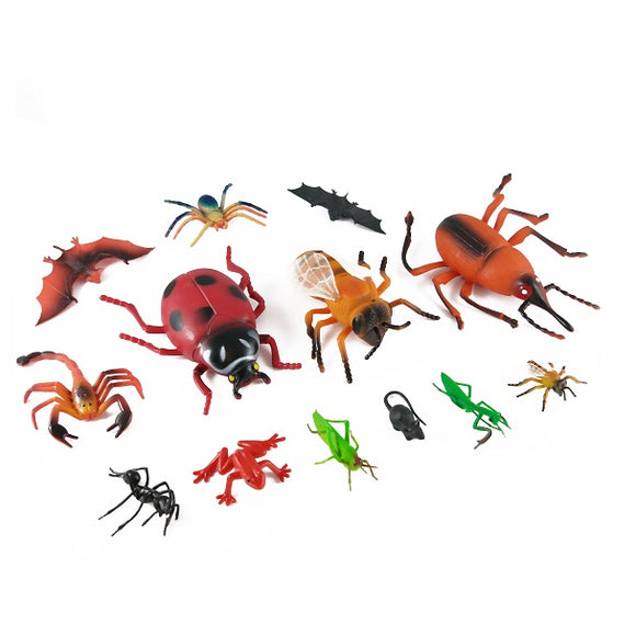 Plastic Animals- Mixed Insects/Spiders/Bats