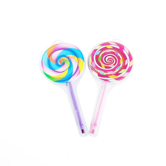 Notebook - round with pen - lolly pop