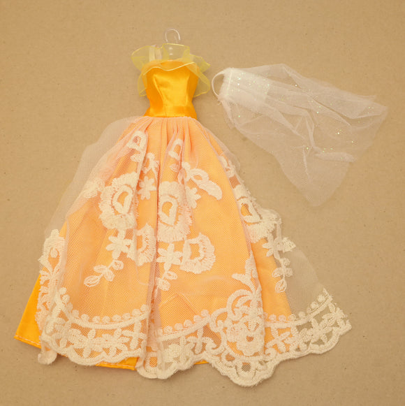 Luxury doll dresses with veil - #1 (A-G)