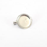 Silver Brooch Clasps - 14mm