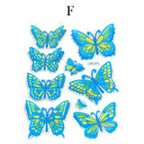 Butterfly Stickers - 3D Small
