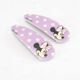 Hair clips - Mickey Mouse - Pair (2) - Purple