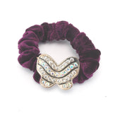 Hair bands - scrunchies - Diamante - Butterfly #2