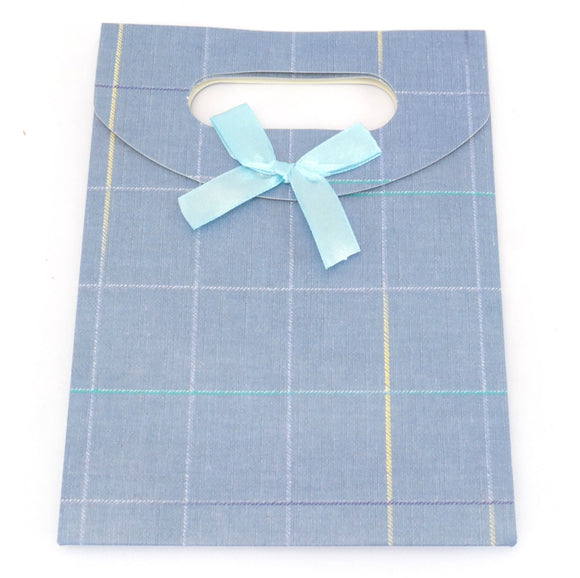 Extra Small closing gift bag - 125 x 165 x 60mm - Tartan