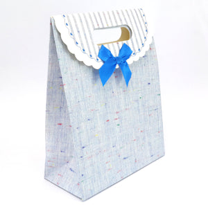 Small closing gift bag - 210 x 165 x 80mm - Denim