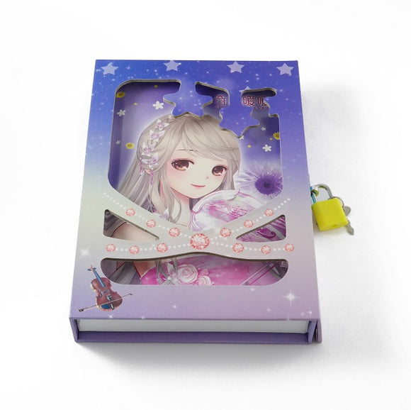 Children diary - Music instruments - Medium with lock