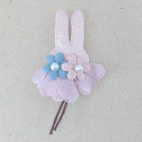 Badges/Patches - Stich on -Bunny face with  dress - (2 Pack)
