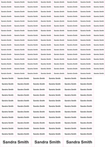 Name labels - 197 labels