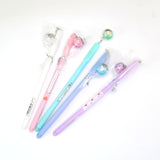 Pens - Attached glitter liquid filled crystal