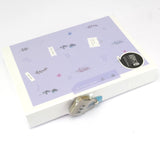 Notebook - A5 in case with lock - Leaves