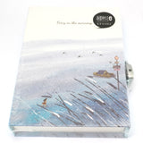 Notebook - A5 in case with lock - Ferry in the morning