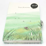 Notebook - A5 in case with lock - Ferry in the morning