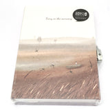Notebook - A5 in case with lock - Ferry in the morning