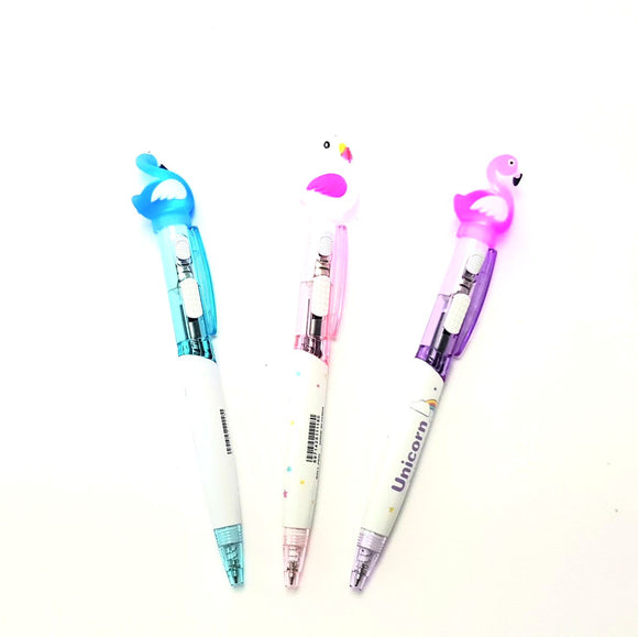 Pen with light - Flamingo