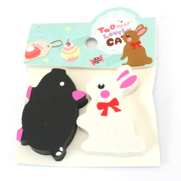 Eraser - Bunny/Pig (2 Pack)