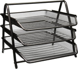3 Tray Document Organizer - Wire Mesh
